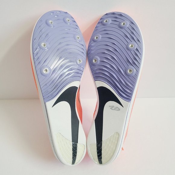 NEW Nike ZoomX Dragonfly Track Shoes WITH SPIKES CV0400-800 Size 12 Mango